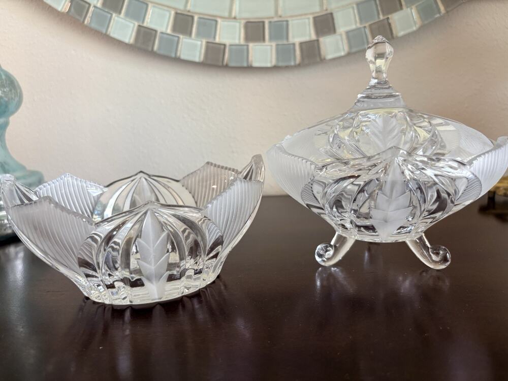 Vintage Crystal Clear Industries Novellette II 24% Lead Crystal Matching Set